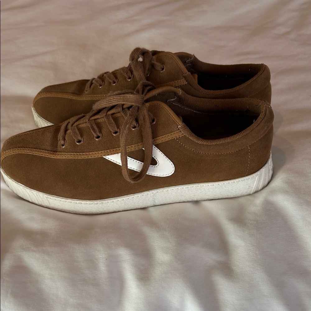Tretorn Brown Suede Women's Sneakers